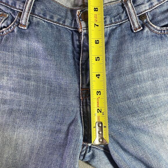 ABERCROMBIE & FITCH Jeans Low Rise Bootcut Flare Distressed Emma Women 8 8S Blue - Picture 6 of 9